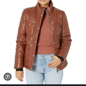 Brown Quilted Women's Jacket